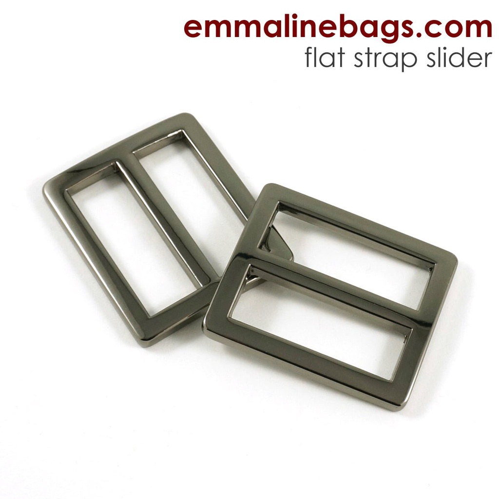 1" Flat Strap Sliders 2 Pack