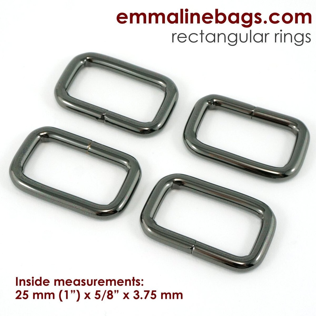 1" Rectangular Rings 4 Pack