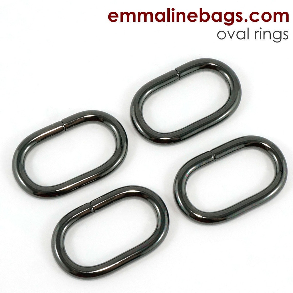 1-1/4" Oval Strap Rings 4 Pack