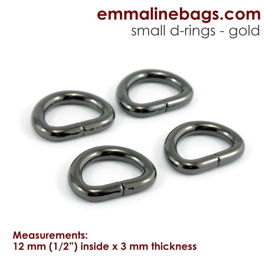 1/2" D-rings 4 Pack