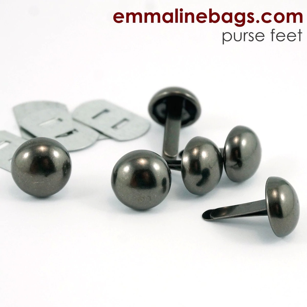 1/2" Domed Purse Feet 6 Pack