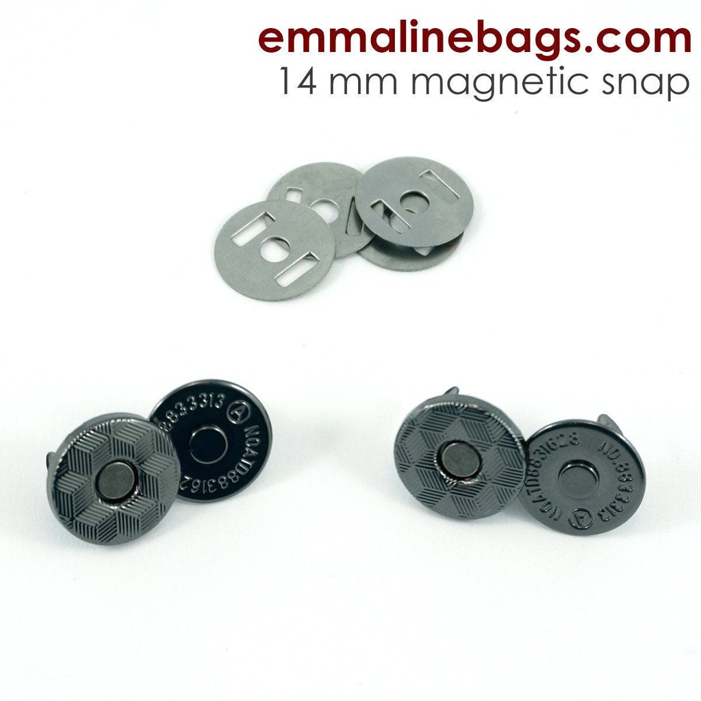 9/16" Magnetic Snap Closures (14mm) Slim - Pack of 2