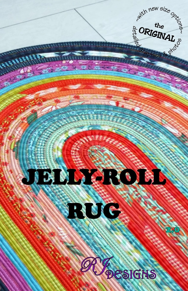 Paper Pattern - Jelly-Roll Rug Pattern from RJ Designs