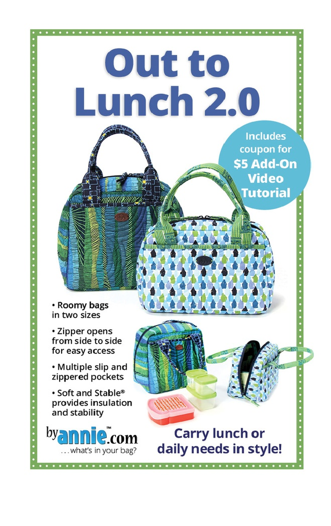 Paper Pattern - Out To Lunch 2.0 from ByAnnie - Pattern for Out To Lunch