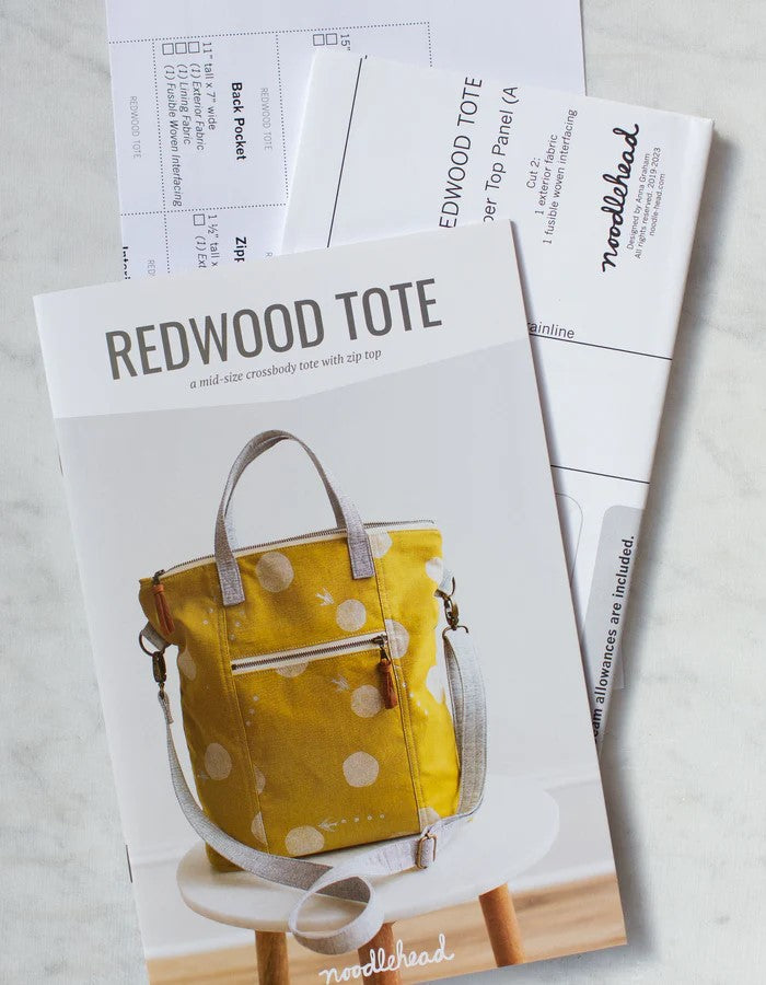 Paper Pattern - Redwood Tote by Noodlehead - Redwood Tote Pattern