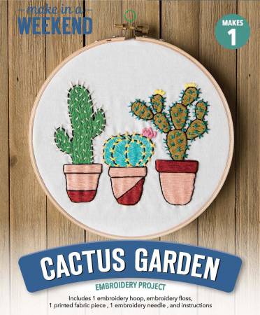 Leisure Arts Embroidery - Cactus Garden 6in