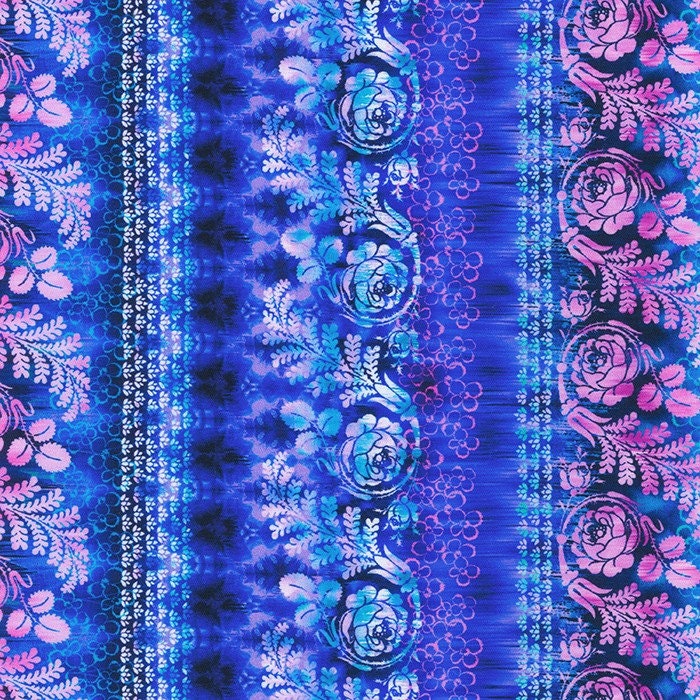 Wishwell Bloomburst by Vanessa Lillrose and Linda Fitch - Cobalt