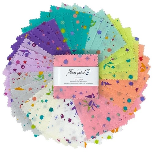 Fairy Dust by Tula Pink  - 42 Piece Mini Charm Pack