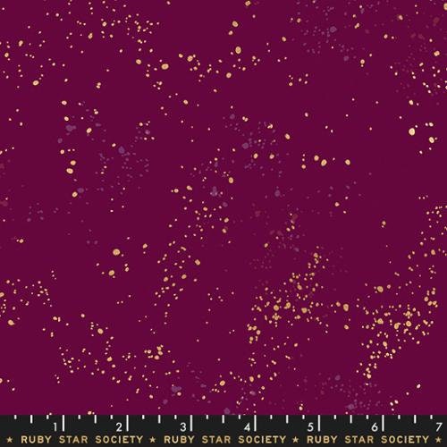 Speckled by Rashida Coleman Hale - Metallic Purple Velvet