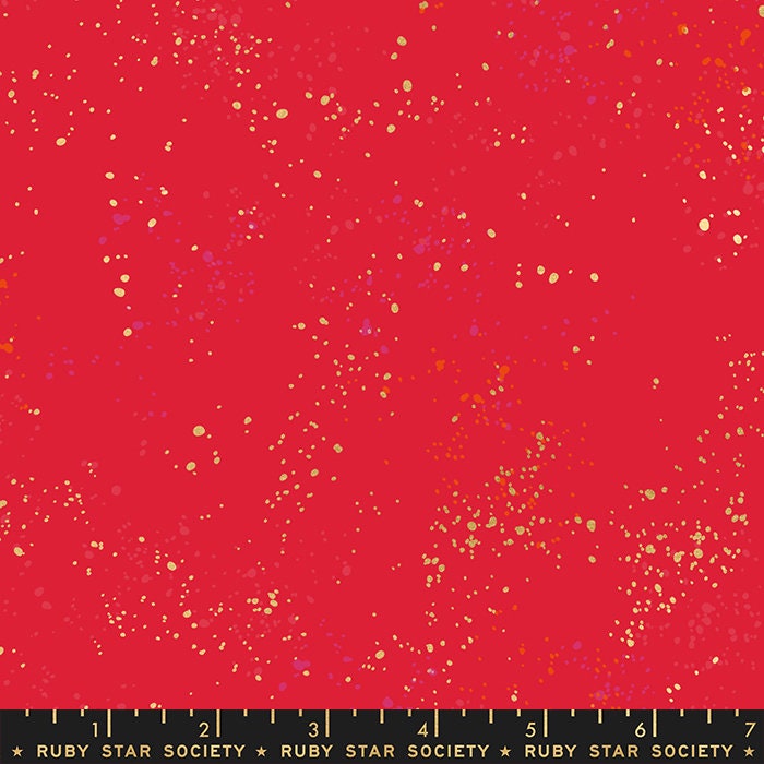 Speckled by Rashida Coleman Hale - Metallic Scarlet