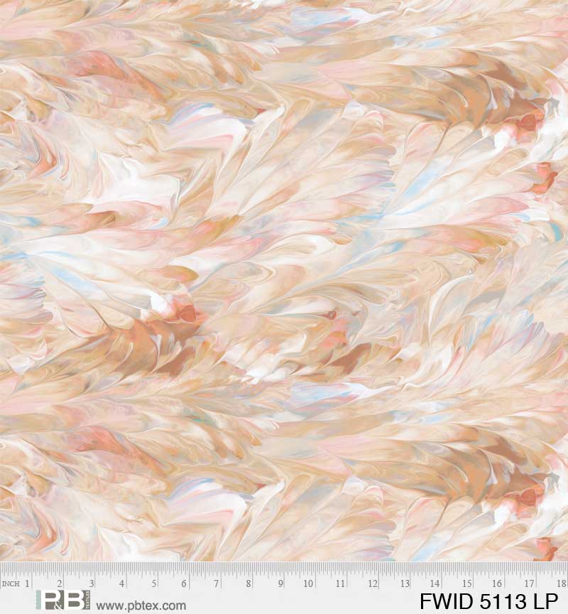 Fluidity by P&B Textiles - Wideback 108" in Light Peach