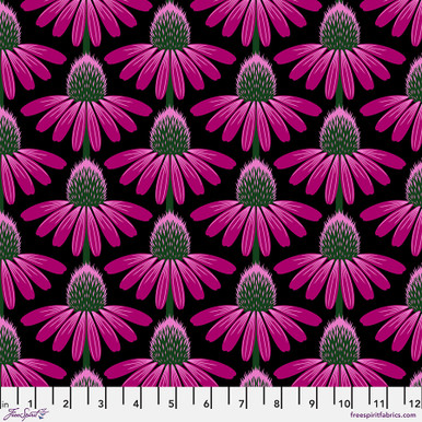 Love Always, AM Cotton Lawn by Anna Maria - Echinacea in Ruby 54/55" Wide