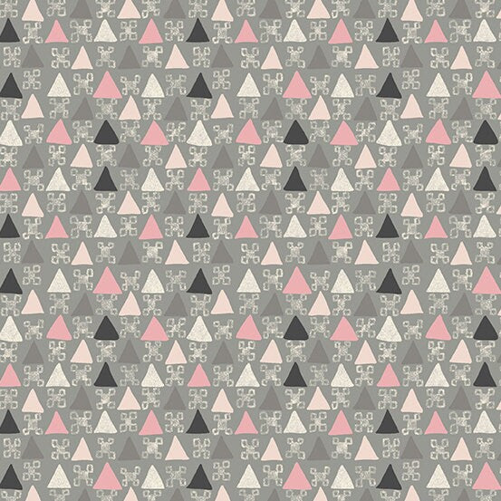 Tangent by Andover Fabrics - Signet in Gray