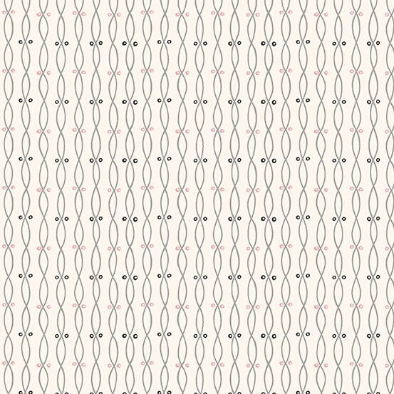 Tangent by Andover Fabrics - Twist in White