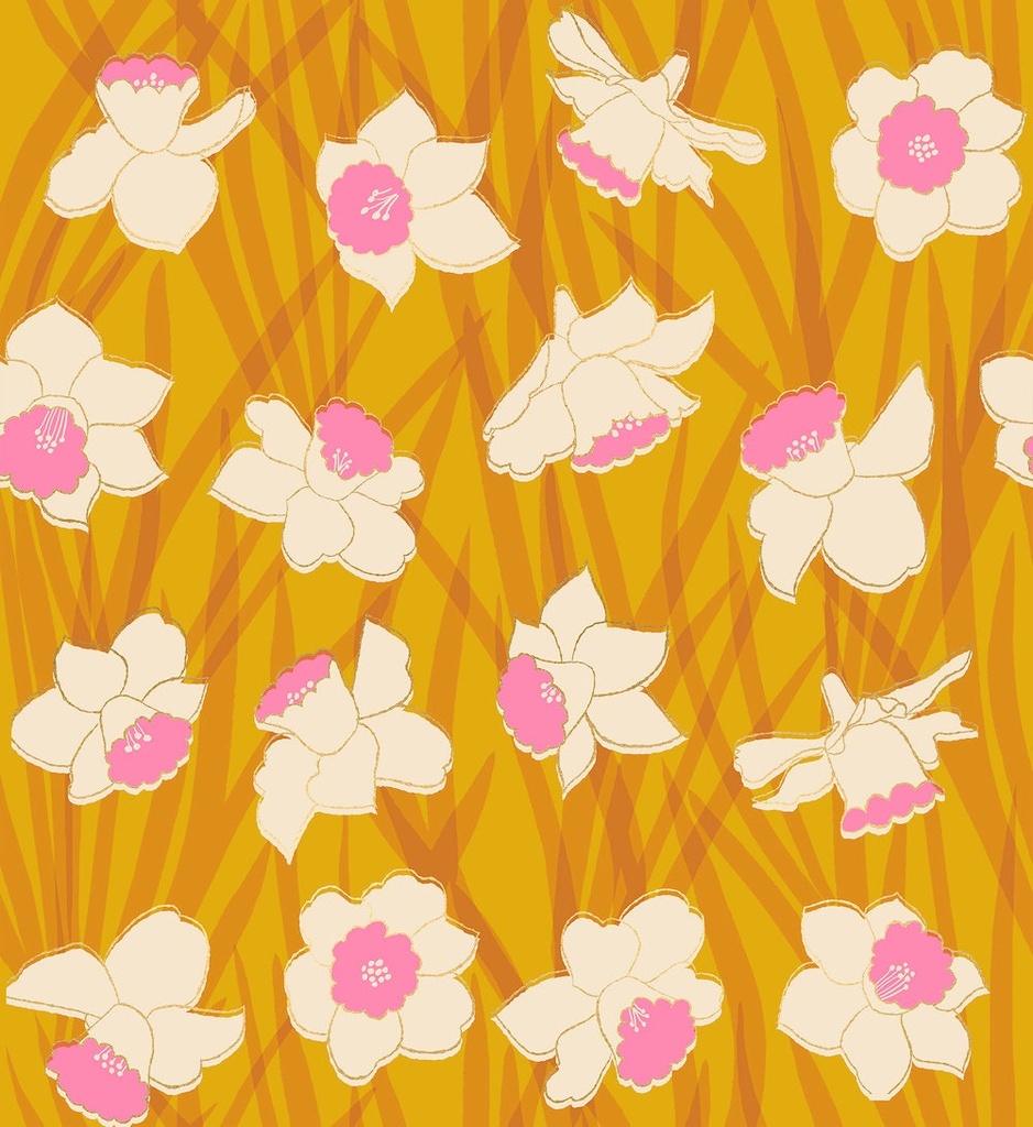 Reverie by Melody Miller - Daffodils in Goldenrod