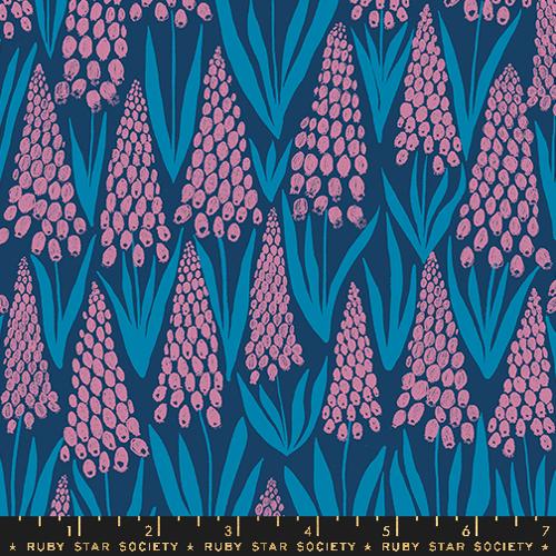 Endpaper by Jen Hewett - Muscari in Bluebell