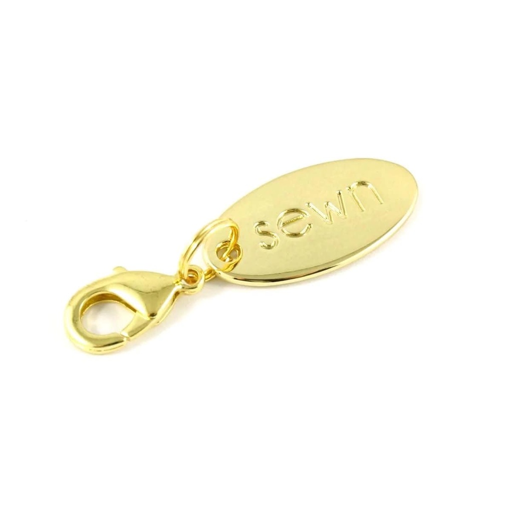 Zipper Pulls "Sewn" in Gold 1 Per Pack