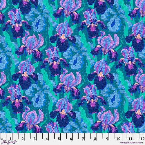 Mythical by Stacy Peterson - Small Mythical Iris in Deep Blue