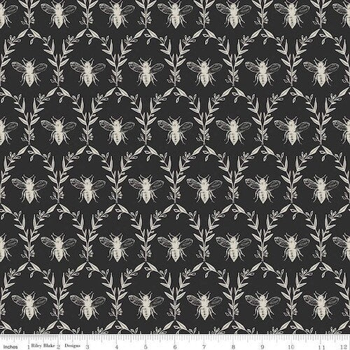 Honey Bee by My Minds Eye - Damask in Black