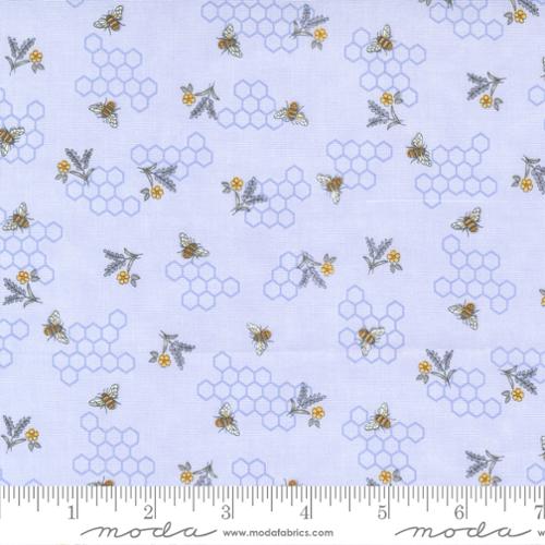 Honey Lavender for Moda - Bees Honeycomb in Lavender