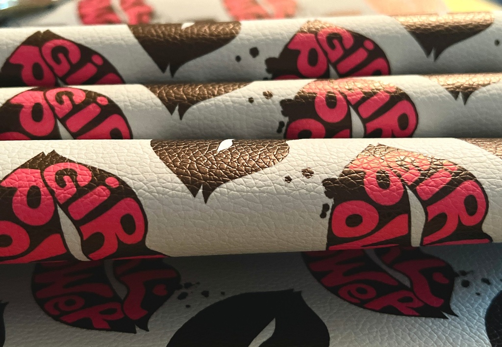 Custom Print Vinyl - Girl Power Lips