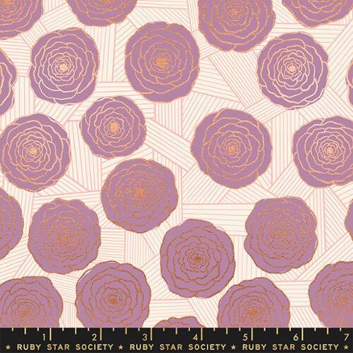 Floradora by Jen Hewett - Bunch of Roses in Lupine Metallic