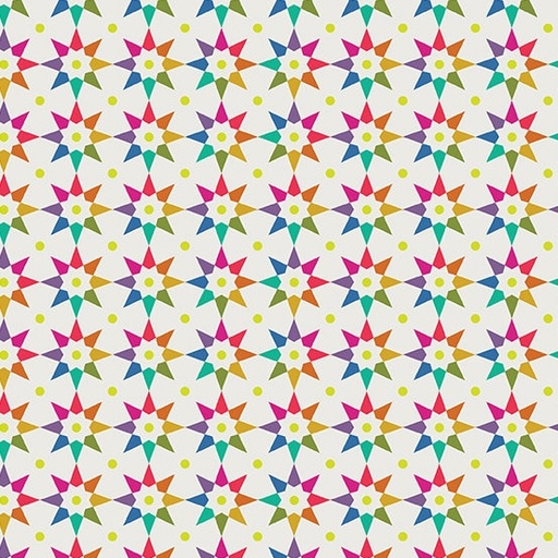 [A-9703-L] Art Theory by Alison Glass - Rainbow Star in Day