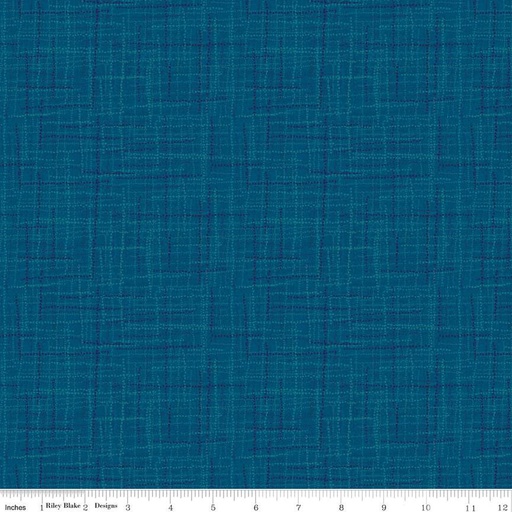 [C780-DENIM] Grasscloth Cottons by Heather Peterson - Denim