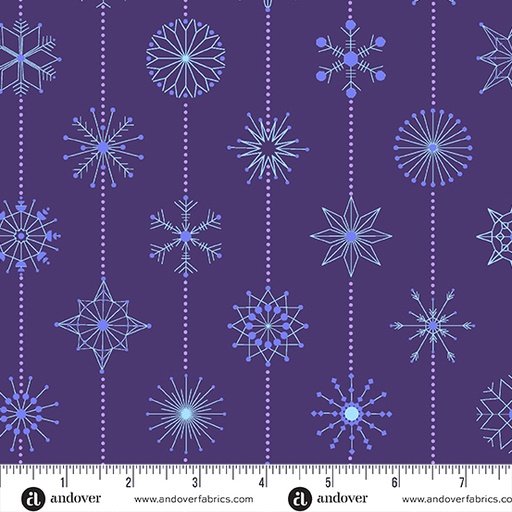 [CS1114P] Deco Frost by Giucy Giuce - Snowflakes in Winter Plum