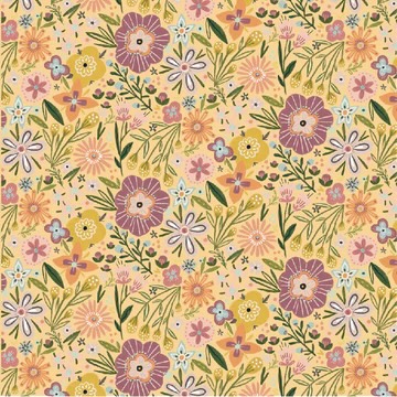 [CH24751] Cottage Charm by Kenzie Elston - Bursting Blossom in Yellow