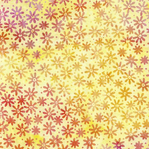 [112432203] Flower Pot by Island Batiks - Mini Daisy in Yellow