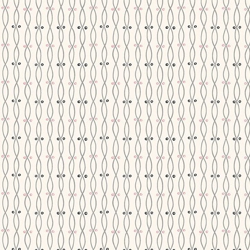 [A-776-L] Tangent by Andover Fabrics - Twist in White