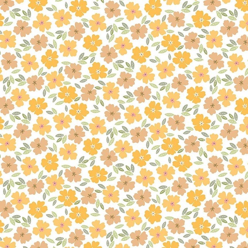 [STELLA-D3053-WHITE] The Bee's Knees by Dear Stella - Posies in White