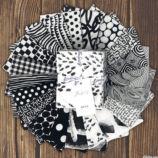 [FBFQMLT.BLACKWHITE] Black & White Collection by Free Spirit - Fat Quarter Bundle