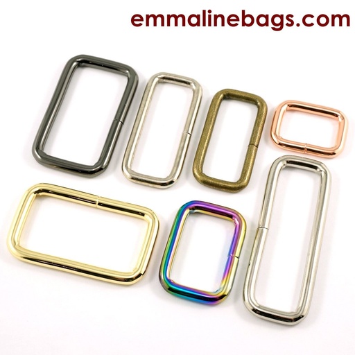 1" Rectangular Rings 4 Pack