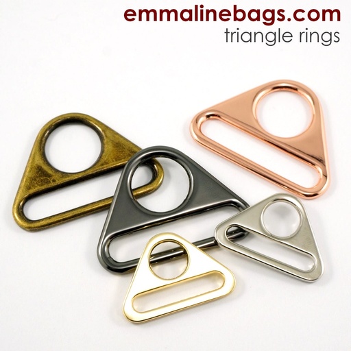 1" Triangle Rings 2 Pack