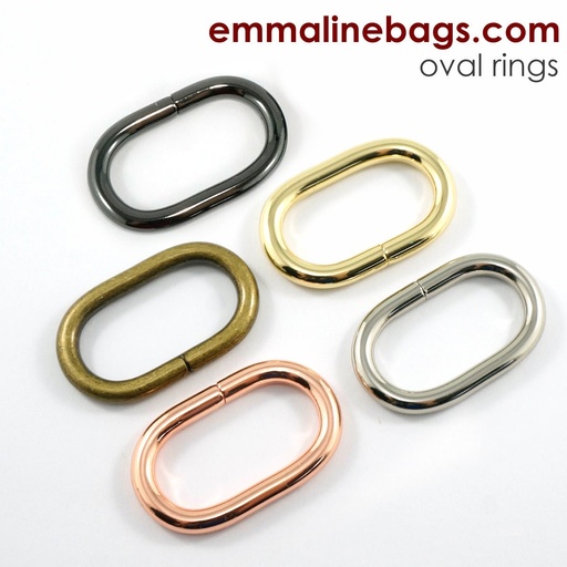 1-1/4" Oval Strap Rings 4 Pack